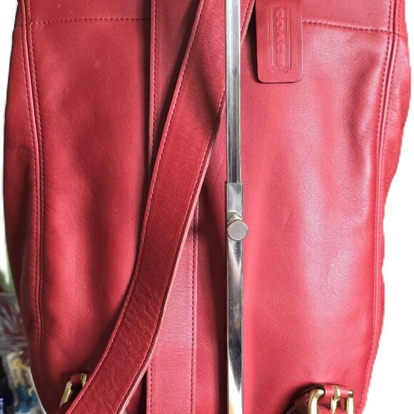 NWOT Coach Red Back Sac / Knapsack ~ Vintage ~ Gorgeous ~ Excellent Condition main image 10